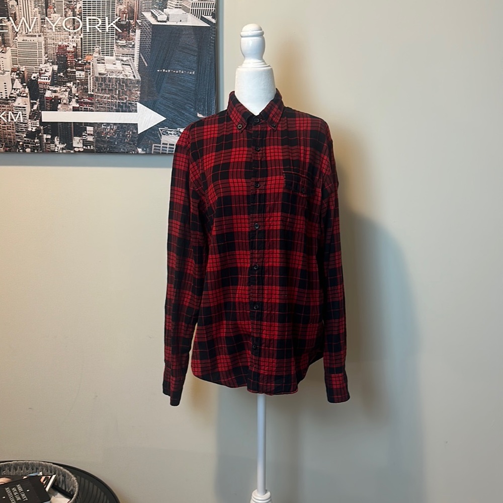 Vintage J.Crew Slim Fit Plaid Button-Down